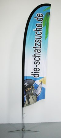 BEACHFLAG Gerade 330 Basic-Set inkl. Fahne und Stange M