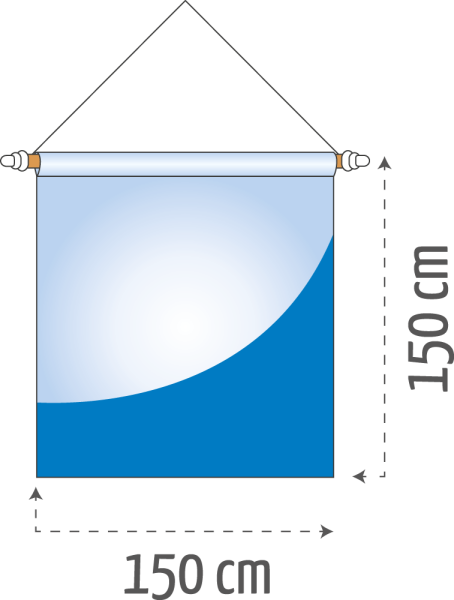 Bannerfahne 150 x 150 cm
