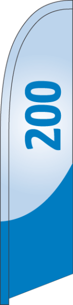Fahne Beachflag Gerade 200