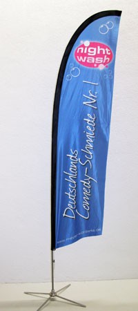 BEACHFLAG Gerade 330 Basic-Set inkl. Fahne und Stange M