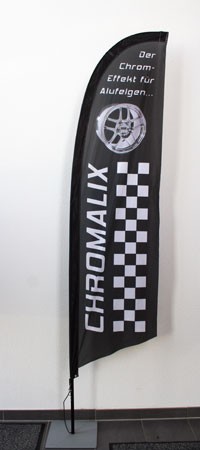 BEACHFLAG Gerade 270 Basic-Set inkl. Fahne und Stange S