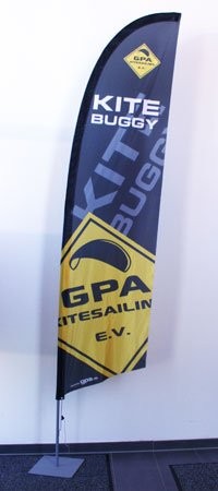 BEACHFLAG Gerade 330 Basic-Set inkl. Fahne und Stange M