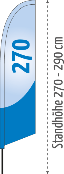 BEACHFLAG Gerade 270