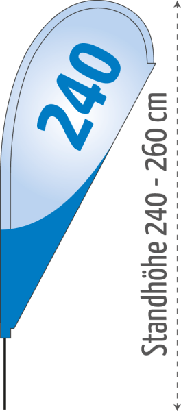 BEACHFLAG Tropfen 240