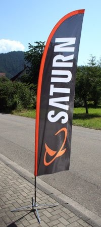 BEACHFLAG Gerade 330 Basic-Set inkl. Fahne und Stange M