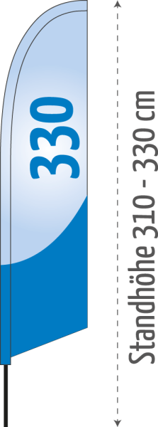 BEACHFLAG Gerade 330