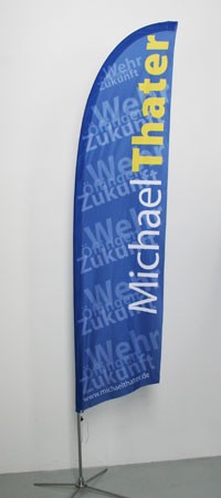 BEACHFLAG Gerade 330 Basic-Set inkl. Fahne und Stange M