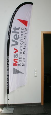 BEACHFLAG Gerade 330 Basic-Set inkl. Fahne und Stange M