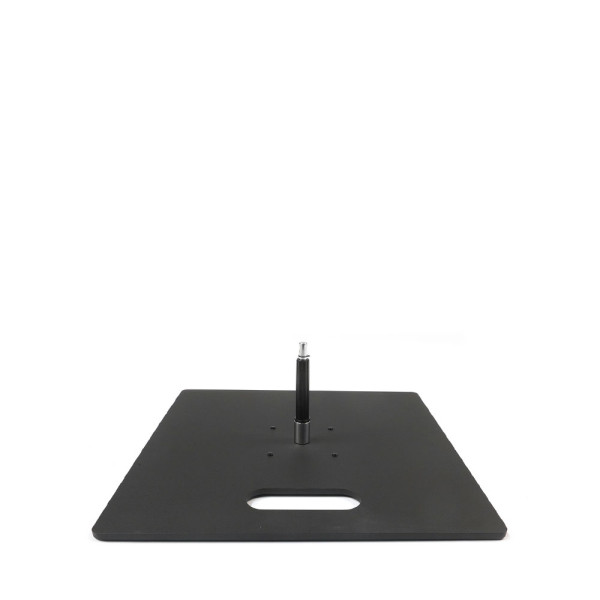 BFZ5024 Bodenplatte 10.0 SCHWARZ mit Rotatordorn und Griffmulde