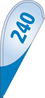 Fahne Beachflag Tropfen 240