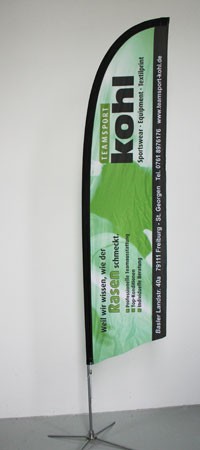 BEACHFLAG Gerade 330 Basic-Set inkl. Fahne und Stange M