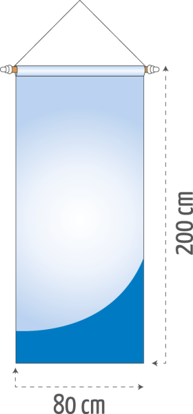 Bannerfahne 80 x 200 cm