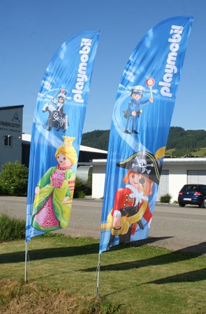 BEACHFLAG Gerade 430 Basic-Set inkl. Fahne und Stange L