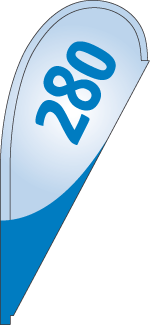 Fahne Beachflag Tropfen 280