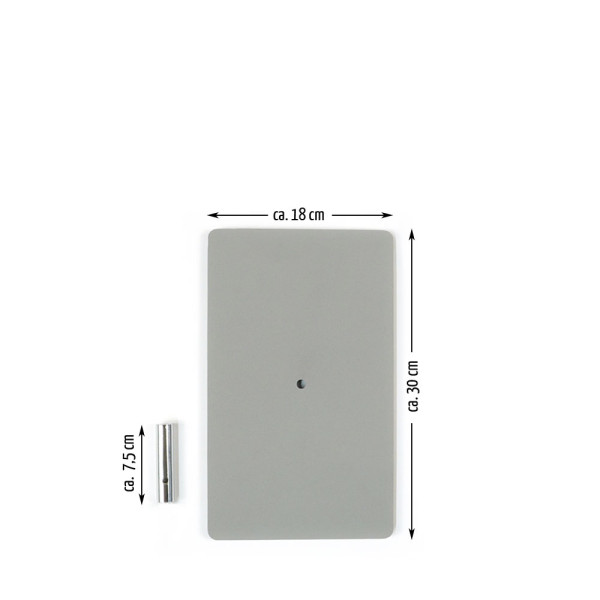 BFZ5006 Bodenplatte 2.7 GRAU mit Dorn