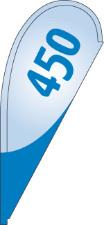 Fahne Beachflag Tropfen 450
