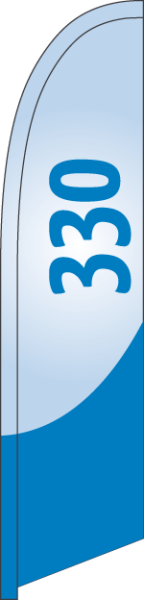 Fahne Beachflag Gerade 330