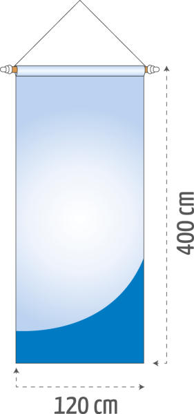 Bannerfahne 120 x 400 cm