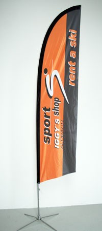 BEACHFLAG Gerade 330 Basic-Set inkl. Fahne und Stange M